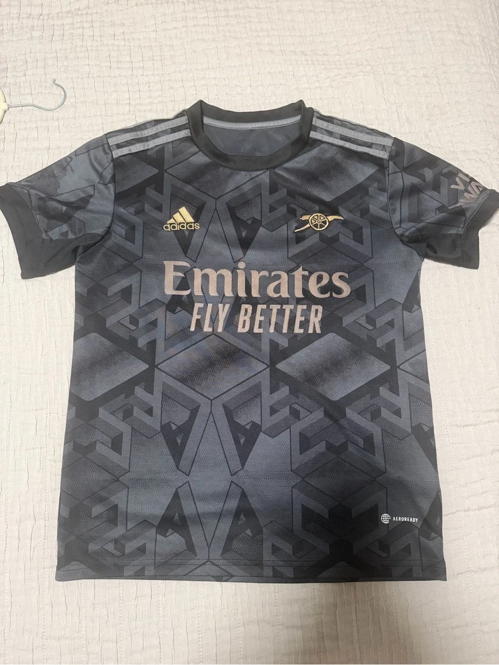 Arsenal Emirates Fly Better Black/Grey Jersey